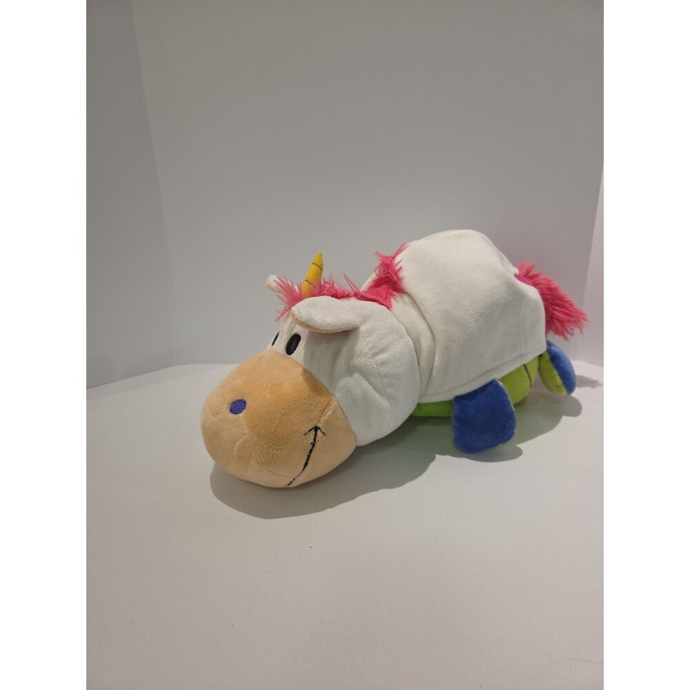 Flip A Zoo 2 In 1 Stuffed Plush Stuffed Animal Unicorn Dragon Turns Inside Out